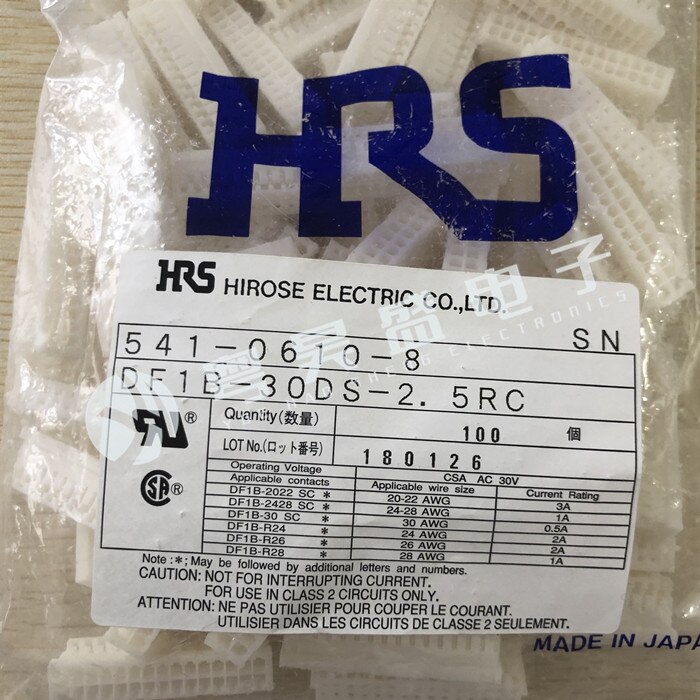 30pcs  ο HRS Ŀ DF1B-30DS-2.5RC Hirose 30PIN  